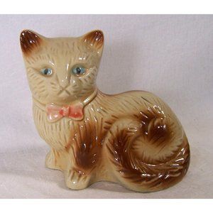Siamese Cat Figurine Ceramic 5.5 in Kitty Cat Collectors